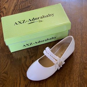 AXZ Adorababy white dress shoes